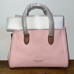 Kate Spade Knott Satchel Handbag Chalk Pink Multi